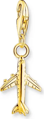 Produktbild von THOMAS SABO Charm-Anhänger Flugzeug vergoldet 2012-413-39