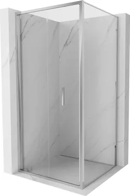 Obrázek produktu pro Mexen Exo skládací sprchový kout 100 x 100 cm, transparentní, chrom - 816-100-100-01-00