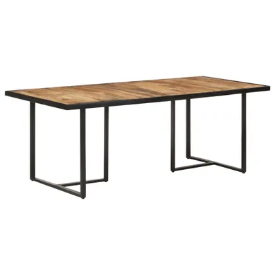 Image de Table de salle à manger 200 cm Bois de mangue rugueux