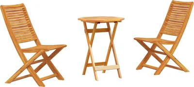 Obrázek produktu pro vidaXL Skládací bistro set 3 ks hnědý masivní akáciový dřevo