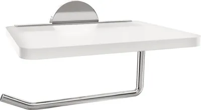 Obrázek produktu pro Držák na role toaletního papíru REIKA SAKU s odkládací přihrádkou lesklý chrom