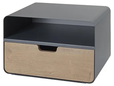 Produktbild von Haku Wandkonsole aus Metall in anthrazit pulverbeschichtet, Ablage