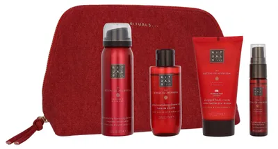 Produktbild von Rituals Ayurveda Travel Exclusives Foaming Shower Gel 50ml/Shower Oil 75ml/Body Cream 70ml/Body Mist 20ml 215 ml