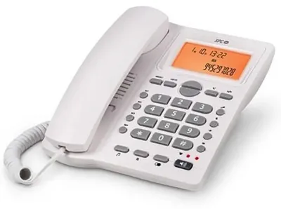 Produktbild von SPC Office ID 2, Analoges Telefon, Kabelgebundenes Mobilteil, Freisprecheinrichtung, Weiß
