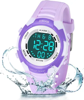 Produktbild von Kinder Digitaluhren,7 Farben LED-Licht Sport Armbanduhr Jungen Wasserdicht Kinderuhr mit Alarm Stoppuhr, Outdoor Armbanduhr für Jungen Mädchen 5-18