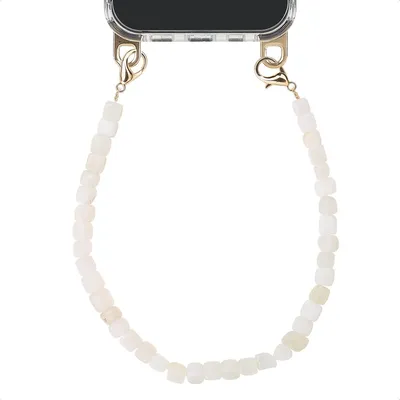 Produktbild von Selencia Handgelenkband mit Natursteinen - Pearl White