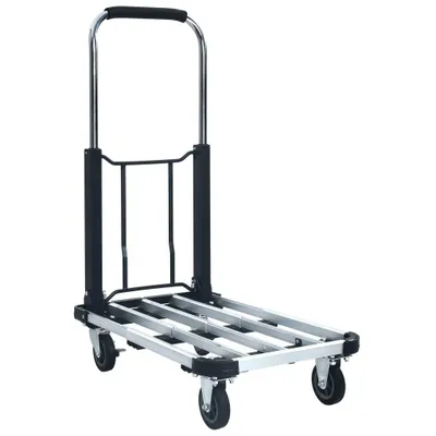 Produktbild von Transportwagen Klappbar 150 kg Aluminium Silbern