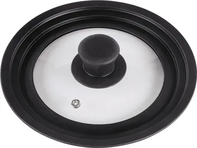 Zdjęcie produktu dla Xavax 00111544, Okrągły, Czarny, Przezroczysty, Szkło, Silikon, Czarny, 20 cm, 55 mm