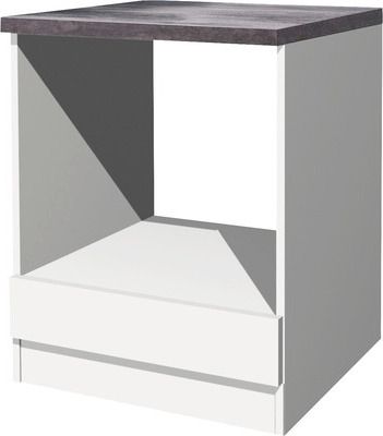 Flex Well Herdumbauschrank Lucca BxTxH 60 x 60 x 85 cm weiß matt zerlegt 00010746