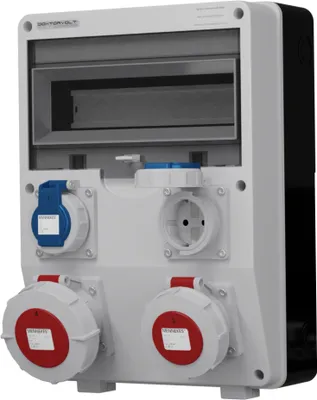 Immagine prodotto di Distributore di potenza TD IP65 1x16A 1x32A 2x230V Doktorvolt® 6664