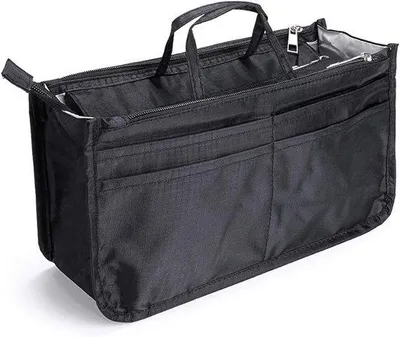 Produktbild von Famanu Organizer für Handtasche - 13 Fächer erweiterbar - Schwarz