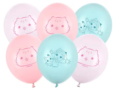 Obrázek produktu pro PartyDeco SB12P-347-000-6, Hračka balón, Latex, Různé barvy, Obrázek, Dívka, 27 cm