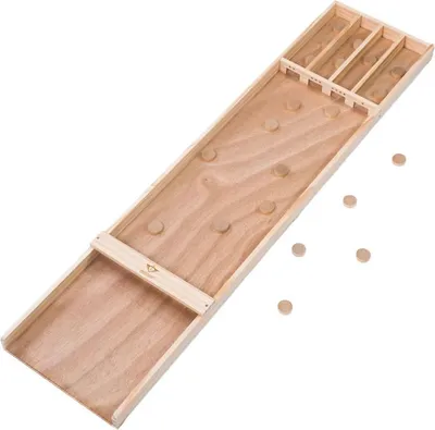 Image de Longfield Dutch Shuffleboard 122 cm | Sjoelbak en bois | 20 disques de jeu inclus