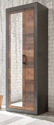 Produktbild von Garderobe Schrank "Ward" Used Wood Flurschrank oder Schuhschrank 65 x 201 cm