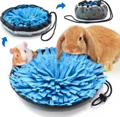 Zdjęcie produktu dla Mata węchowa dla królików – zabawka dla zwierząt domowych – 24 cm x 24 cm – mata węchowa – dla królików, chomików