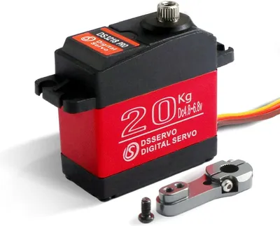 Zdjęcie produktu dla Cyfrowy serwomotor DS3218 PRO 6V 20KG | Precyzyjna kontrola 180 stopni | Wodoodporny do robotyki i modelarstwa | W zestawie krzywka 25T, aluminium