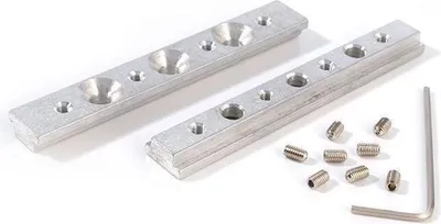Produktbild von Reprofil 987020 Profil Zubehör Universal Nutenstein / Längsverbinder Set 2 Stk , Silber