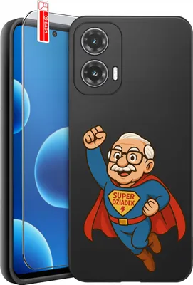 Image de Étui pour Motorola Moto G55 5G, motifs colorés, avec protection en verre trempé 9H