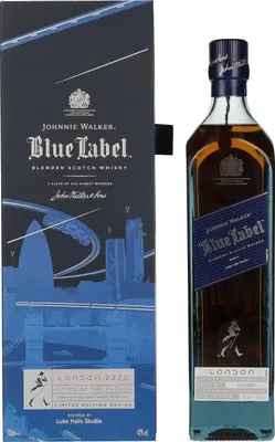 Produktbild von Johnnie Walker Blue Label LONDON Edition / Cities of the Future + Box 700ml 40% Vol.