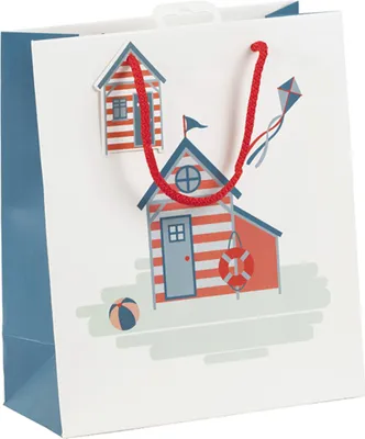 Produktbild von Clairefontaine 6x Geschenktasche M Dieppe, 21,5x10,2x25,3cm - Weiß 30648-3C