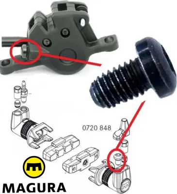 Produktbild von 1x Magura Befüll-Verschluss-Schraube HS11/HS33/HS33R, Gustav M, M6,T25