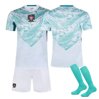 Immagine prodotto di No name no number Maglia da calcio della Coppa del Mondo 2026 della partita in trasferta del Portogallo per bambini e adulti TAGLIA:20