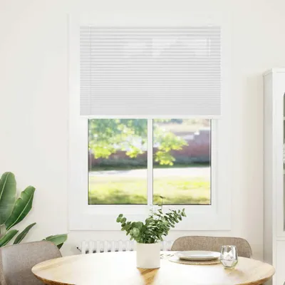 Zdjęcie produktu dla vidaXL Roleta plisowana biała 90x150 cm szerokość tkaniny 89,4 cm poliester