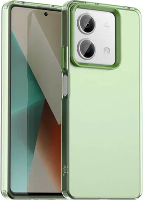 Produktbild von Handyhülle für Xiaomi Redmi Note 13 5G / Poco X6 Neo 5G Schlank Durchscheinend Matt Stoßfest Schutzhülle Grün