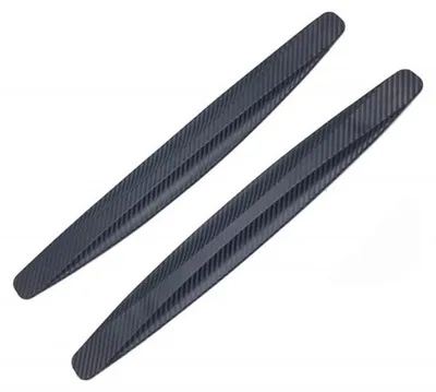 Immagine prodotto di Set Fascia di Protezione Techstar®, Design per Porta, Soglia, Paraurti, Modello Auto Universale in Gomma con aspetto in Fibra di Carbonio, 40cm, Nero