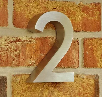 Produktbild von Edelstahl Hausnummer Style - Nr. 2