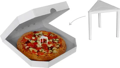 Produktbild von 200x Abstandshalter aus Kunststoff für Pizzakartons 3 cm