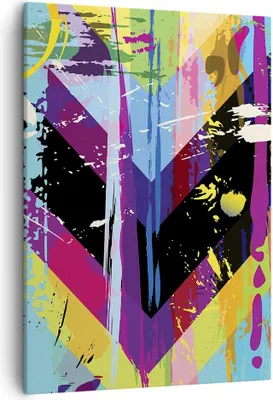 Produktbild von Bild auf Leinwand - Leinwandbild - Einteilig - Abstraktion modern - 50x70cm - Wand Bild - Wanddeko - Wandbilder - Leinwanddruck - Wanddekoration - Leinwand bilder - Wandbild - PA50x70-3604