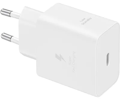 Produktbild von Samsung USB-C Power Adapter 45W - Super Fast Charging - TA845 Wit (bulk packed)