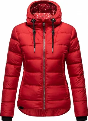 Produktbild von Navahoo Damen Winter Stepp Jacke Parka Mantel Winterjacke gefüttert Renesmee Rot Gr. 36 - S