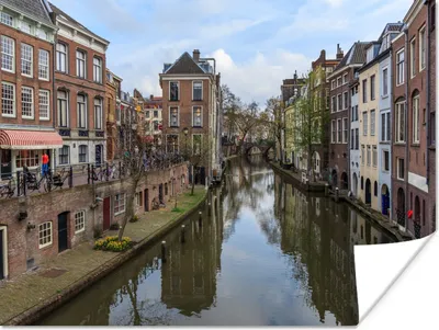 Produktbild von MuchoWow® Poster Architektur - Utrecht - Kanal 120x90 cm - Wandbild
