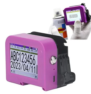 Tragbarer Mini-Tintenstrahldrucker mit Touchscreen