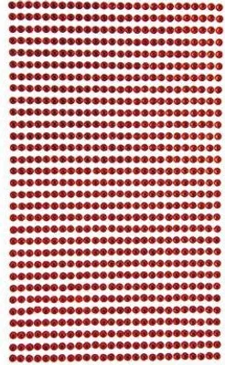 Produktbild von Selbstklebende Kristalle 3mm 806Stück Rot