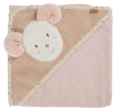 Immagine prodotto di Asciugamano da bagno Fehn con cappuccio mouse 80 x 80 cm - feehnl