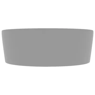 Obrázek produktu pro vidaXL umyvadlo s přepadem Matt Light Grey 36x13 cm Keramika