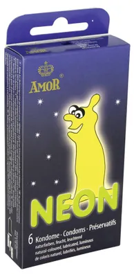 Obrázok produktu pre Amor Neon Luminous Condoms 6 ks.
