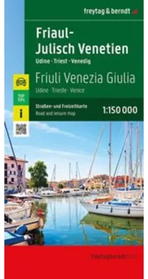 Zdjęcie produktu dla freytag & berndt Mapa drogowa Friuli-Wenecja Julijska w skali 1:150 000
