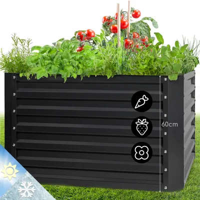 Zdjęcie produktu dla BlumfeldtHigh Grow Straight, podwyższona grządka, 100 x 60 x 100 cm, 600 l, stal