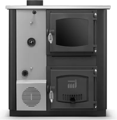 Obrázek produktu pro Kuchyňská kamna / kotel s výměníkem TEMY PRO 18 kW - levá, černá