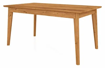 Produktbild von Esstisch Gerg aus Wildeiche massiv 90x130x77 mit 1 Verlängerung auf 175 cm
