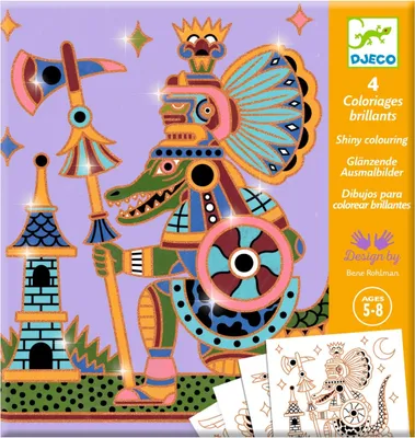 Produktbild von Kreatives Malbuch Kriegerische Tiere, Djeco