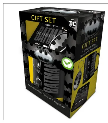 Produktbild von Batman-Geschenkset (Tasse, Untersetzer & Schlüsselanhänger)