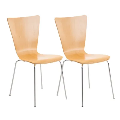 Produktbild von 2er Set Besucherstuhl HLO-CP84 natura