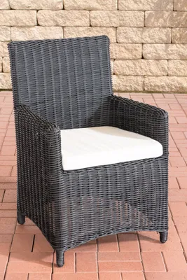 Produktbild von TPFGarden Stuhl Fonda / Sankt Marlo Cremeweiss 5mm schwarz