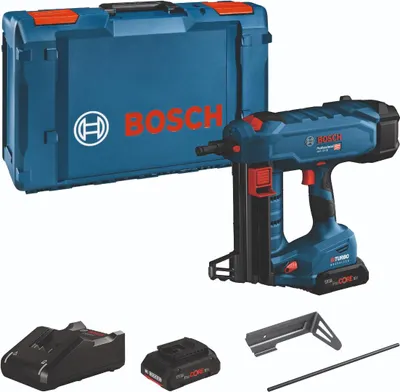 Obrázek produktu pro Bosch GNB 18V-38 Professional, Hřebíkovací pistole, Rovný zásobník, Černá, Modrá, 1,3 cm, 3,8 cm, 96 dB