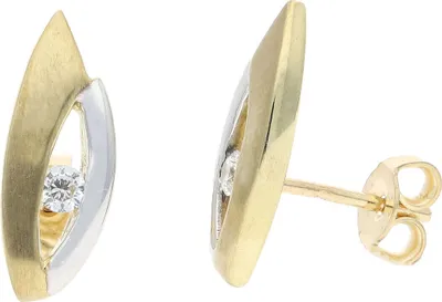 Produktbild von Ohrstecker Gold und Weißgold 333 Zirkonia JL30-06-3805 JuwelmaLux